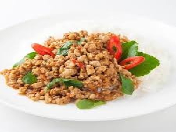 กะเพราหมู(กับข้าว)(รับ ศ.13 มี.ค.69)